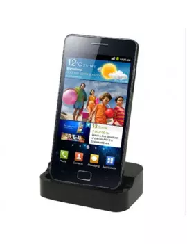 Dock Station Caricabatterie per Samsung Galaxy S2 i9100 (Nero)