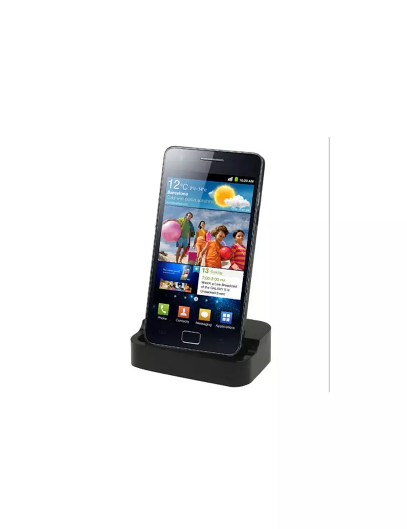 Dock Station Caricabatterie per Samsung Galaxy S2 i9100 (Nero)