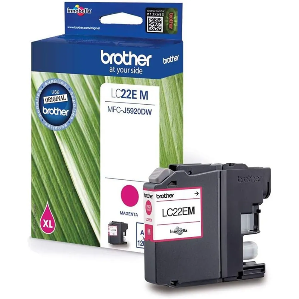 Cartuccia Originale Brother LC-22EM LC22EM (Magenta 1200 pagine)