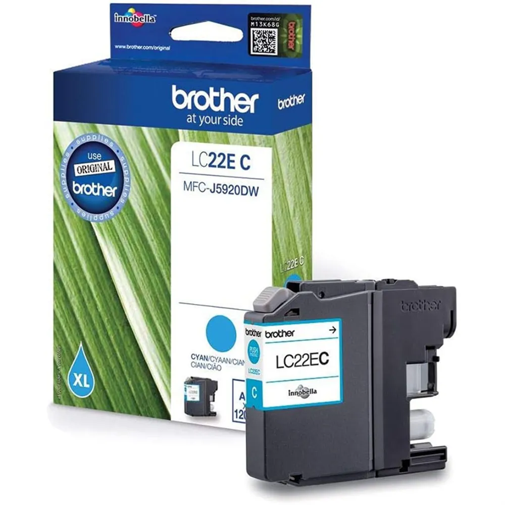 Cartuccia Originale Brother LC-22EC LC22EC (Ciano 1200 pagine) 