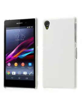 Cover Cabon Look per Sony Xperia Z1 Bianco 5712579047984