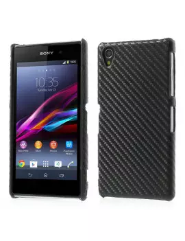 Cover Carbon Look per Sony Xperia Z1 Nero 5712579056818