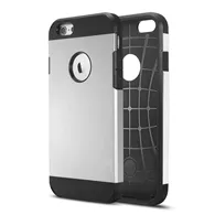 Cover Armor in TPU e Policarbonato per Apple iPhone 6 6S (Nero e Grigio)