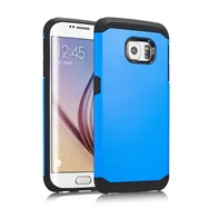 Cover Armor in TPU per Samsung Galaxy S6 Edge G925 (Azzurro)