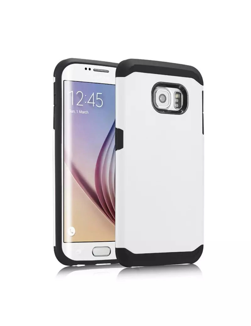 Cover Armor in TPU per Samsung Galaxy S6 Edge G925 (Bianco)