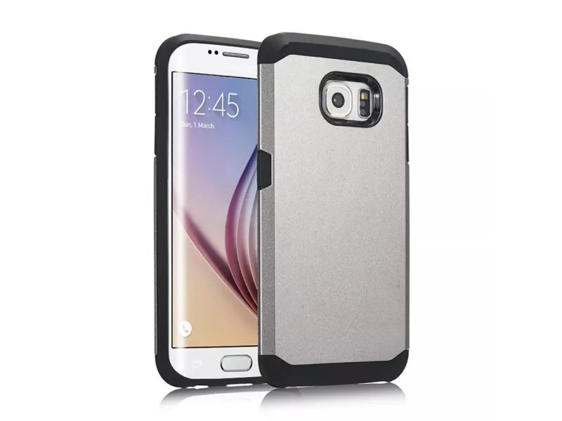 Cover Armor in TPU per Samsung Galaxy S6 Edge G925 (Grigio)