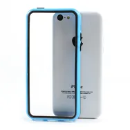 Bumper in Silicone per iPhone 5C (Azzurro)