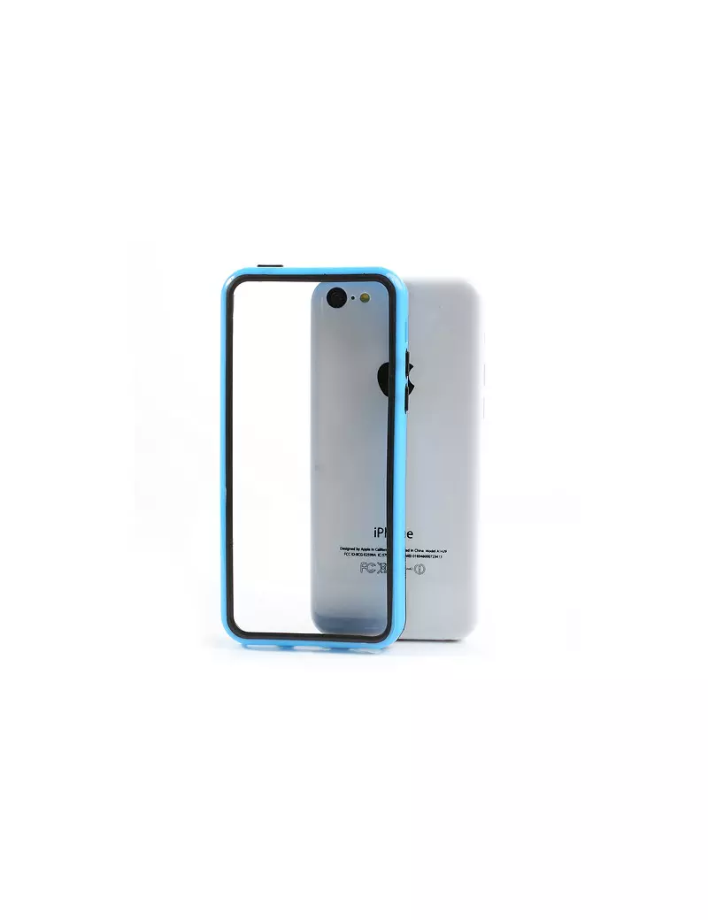 Bumper in Silicone per iPhone 5C (Azzurro)