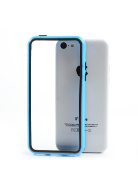 Bumper in Silicone per iPhone 5C (Azzurro)