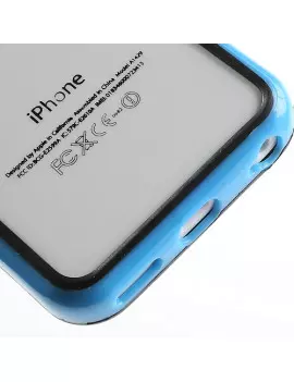 Bumper in Silicone per iPhone 5C (Azzurro)