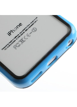 Bumper in Silicone per iPhone 5C (Azzurro)