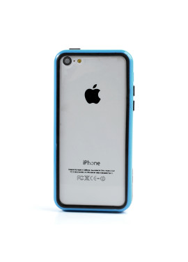 Bumper in Silicone per iPhone 5C (Azzurro)
