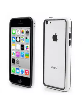 Bumper in Silicone per iPhone 5C (Bianco)