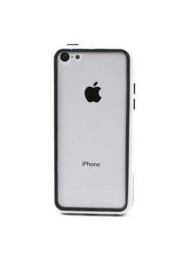 Bumper in Silicone per iPhone 5C (Bianco)