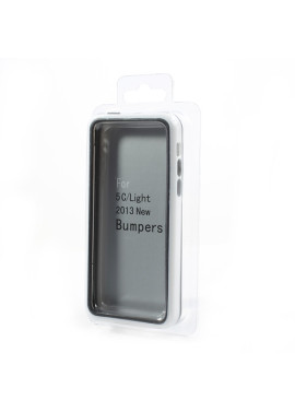 Bumper in Silicone per iPhone 5C (Bianco)
