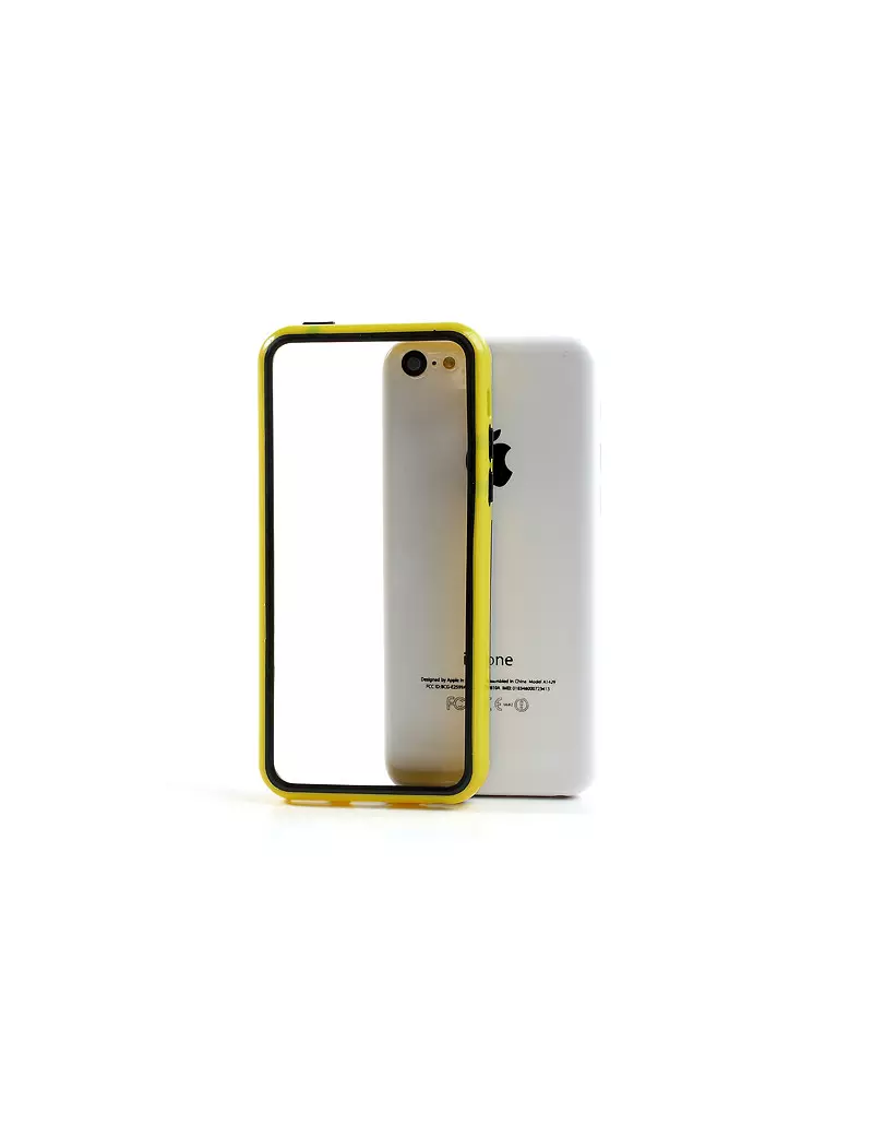 Bumper in Silicone per iPhone 5C (Giallo)