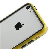 Bumper in Silicone per iPhone 5C (Giallo)