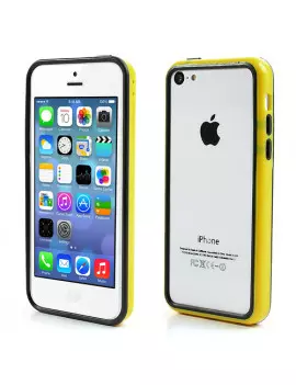 Bumper in Silicone per iPhone 5C (Giallo)