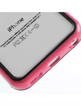 Bumper in Silicone per iPhone 5C (Rosa)