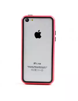 Bumper in Silicone per iPhone 5C (Rosa)