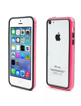 Bumper in Silicone per iPhone 5C (Rosa)