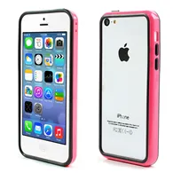Bumper in Silicone per iPhone 5C (Rosa)
