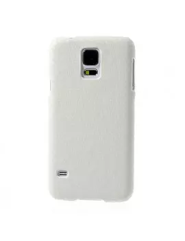 Cover Carbon Look per Samsung Galaxy S5 G900 Bianco 5712579002242