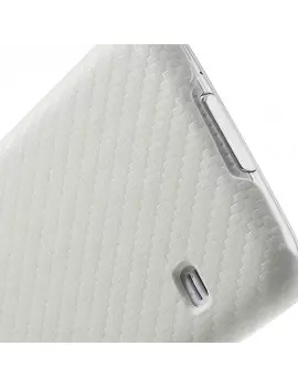 Cover Carbon Look per Samsung Galaxy S5 G900 Bianco 5712579002242