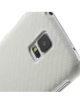 Cover Carbon Look per Samsung Galaxy S5 G900 Bianco 5712579002242