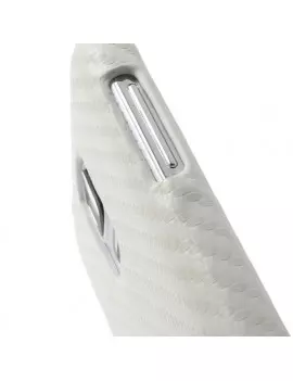 Cover Carbon Look per Samsung Galaxy S5 G900 Bianco 5712579002242