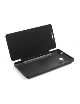 Cover Copribatteria Flip a Portafoglio per Huawei Ascend G600 Nero