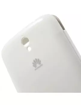 Cover Flip a Portafoglio Copribatteria S-View per Huawei Ascend G610 (Bianco)