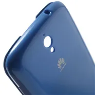 Cover Flip a Portafoglio Copribatteria S-View per Huawei Ascend G610 (Blu)