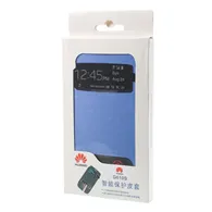 Cover Flip a Portafoglio Copribatteria S-View per Huawei Ascend G610 (Blu)