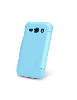 Cover Flip a Portafoglio Copribatteria per Samsung Galaxy Ace 3 S7270 S7275 (Azzurro)