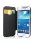 Cover Flip a Portafoglio Copribatteria per Samsung Galaxy S4 Mini i9190 Blu