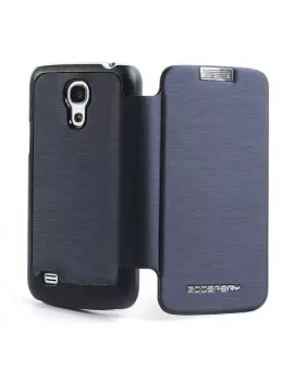 Cover Flip a Portafoglio Copribatteria per Samsung Galaxy S4 Mini i9190 Blu