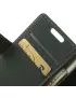 Cover Flip a Portafoglio in Cuoio per Nokia Lumia 630 (Grigio Scuro)