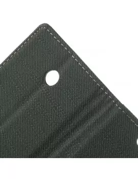 Cover Flip a Portafoglio in Cuoio per Nokia Lumia 630 (Grigio Scuro)