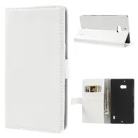 Cover Flip a Portafoglio in Ecopelle per Nokia Lumia 929 930 (Bianco)