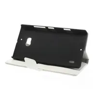 Cover Flip a Portafoglio in Ecopelle per Nokia Lumia 929 930 (Bianco)