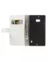 Cover Flip a Portafoglio in Ecopelle per Nokia Lumia 929 930 (Bianco)