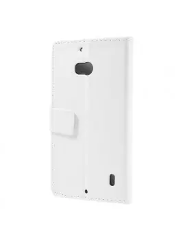 Cover Flip a Portafoglio in Ecopelle per Nokia Lumia 929 930 (Bianco)