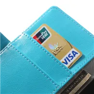 Cover Flip a Portafoglio in Ecopelle per Nokia Lumia 929 930 (Azzurro)