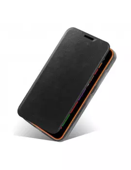 Cover Flip a Portafoglio in TPU ed Ecopelle per Nokia Lumia 630 Nero 5712579093820