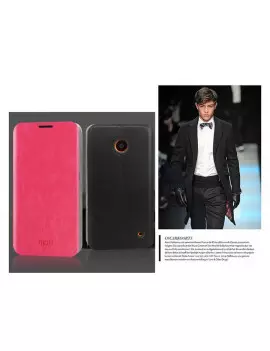 Cover Flip a Portafoglio in TPU ed Ecopelle per Nokia Lumia 630 Nero 5712579093820