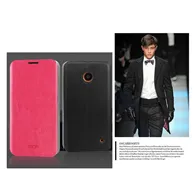 Cover Flip a Portafoglio in TPU e Ecopelle per Nokia Lumia 630 (Nero)