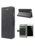 Cover Flip a Portafoglio in Ecopelle e Policarbonato per iPhone 6 4,7 Pollici Nero