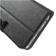 Cover Flip a Portafoglio in Ecopelle e Policarbonato per iPhone 6 6S (Nero)