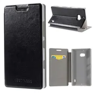 Cover Flip a Portafoglio in Ecopelle per Nokia Lumia 929 930 (Nero)